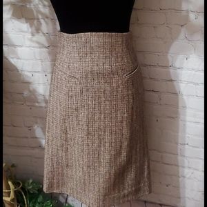 Rebecca Taylor Highwaisted Tweed Skirt